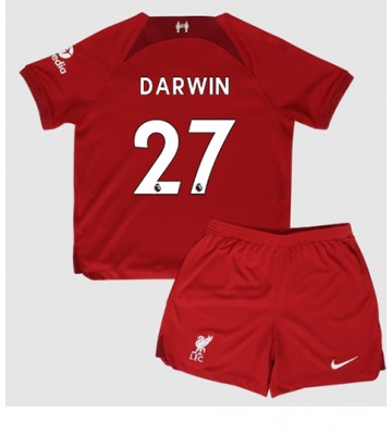 Liverpool Darwin Nunez #27 Hjemmedraktsett Barn 2022-23 Kortermet (+ Korte bukser)